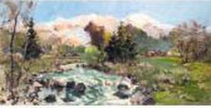 Alpine Landscape by Georges Lapchine