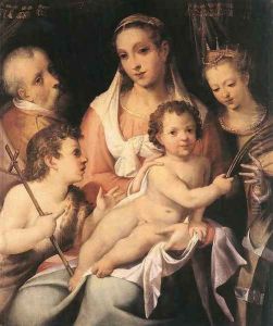 Holy Family with the Infant St John the Baptist and St Catherine of Alexandria