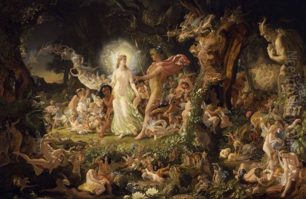 The Quarrel of Oberon and Titania 1849 by Sir Joseph Noel Paton