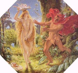 Puck and the Fairy by Sir Joseph Noel Paton