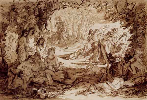 Cymocles Discovered By Atis In The Bowre Of Blisse, Spencer's Fairie Queene, BookII, Chapter V - view 1