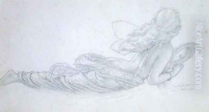 A Fairy in Flight, 1889 by Sir Joseph Noel Paton