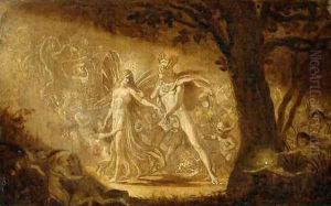 Study for The Quarrel of Oberon and Titania, c.1849 2 by Sir Joseph Noel Paton