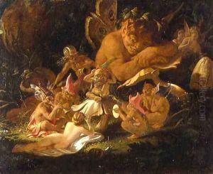 Puck and Fairies, from A Midsummer Nights Dream, c.1850 by Sir Joseph Noel Paton