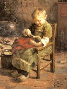 The Dolls Supper by Evert Pieters