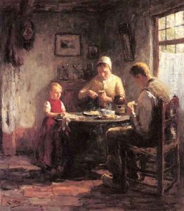 The Afternoon Meal by Evert Pieters