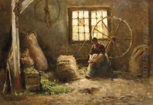 Wolkamster A peasantwoman combing wool