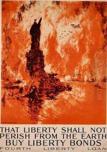 That Liberty Shall Not Perish From The Earth, Buy Liberty Bonds, First World War poster by Joseph Pennell