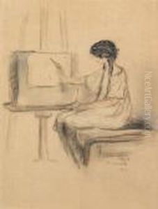 Jeune Fille Peignant Jeune Fille Peignant