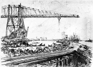 Mount Hope, plate II from The Panama Canal by Joseph Pennell, 1912 by Joseph Pennell