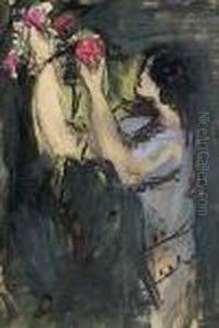Jeune Fille Aux Roses