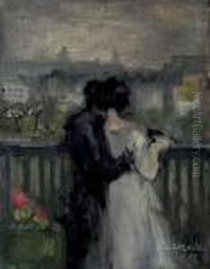 Couple Sur Une Terrasse