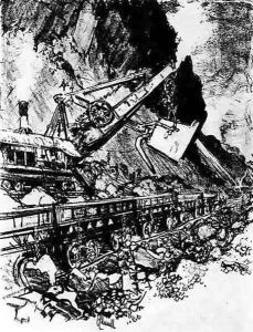 Steam Shovel Work: Culebra Cut, plate XIV from The Panama Canal by Joseph Pennell, 1912 by Joseph Pennell
