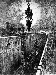 End of the Day: Gatun Lock, plate VII from The Panama Canal by Joseph Pennell, 1912 End of the Day: Gatun Lock, plate VII from The Panama Canal by Joseph Pennell, 1912