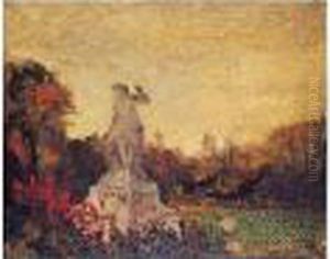 Statue Dans Un Parc by Pierre Laprade