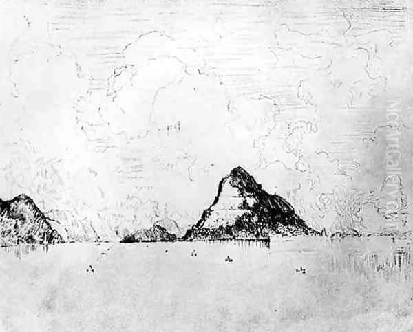The Mouth of the Canal from the Sea, plate XXVIII from The Panama Canal by Joseph Pennell, 1912 - view 1