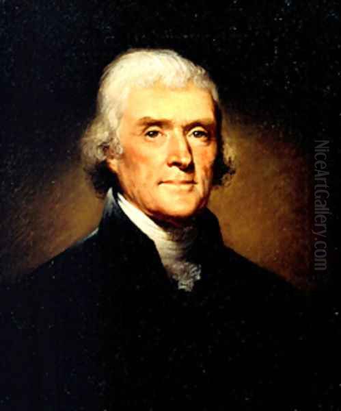 Portrait of Thomas Jefferson by Rembrandt Peale