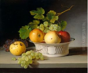 Fruit Still Life with Chinese Export Basket