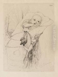 Etching, Third State (of 3), 1913, Signed In Pencil