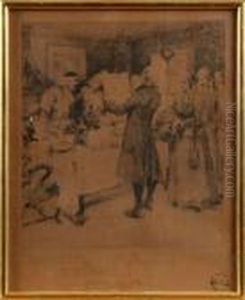 Den Gladafesten by Carl Larsson