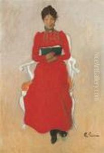 Portratt Av Dora Lamm (portrait Of Dora Lamm) by Carl Larsson