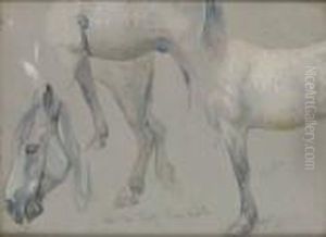 Hast, Skiss Till Gustaf Vasas Intag by Carl Larsson