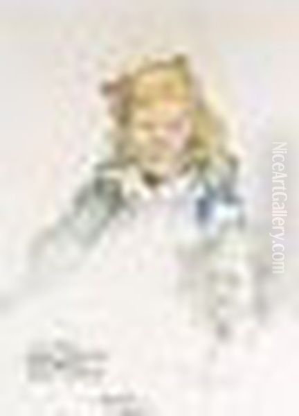 Portratt Av August Strindbergs 
Dotter Anne-marie (portrait Of August Strindberg's Daughter Anne-marie) - view 1