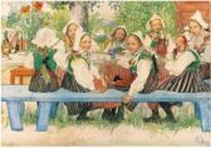 Kersti's Birthday by Carl Larsson