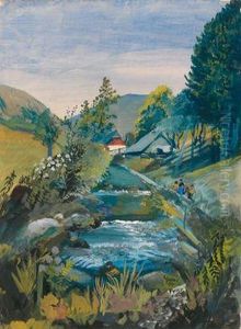 Syrning-bach/puchberg by Oskar Laske