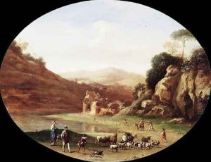 Valley with Ruins and Figures