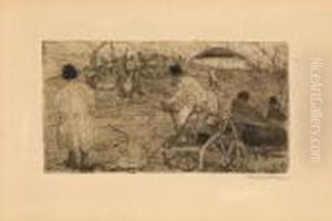 Poln. Bauern by Oskar Laske