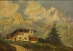 Alpine Scene With Chalet