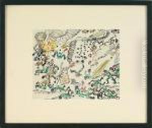 Schussi Alskriegsmaler An Der Front by Oskar Laske