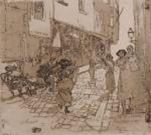 Zilversmidsstraat Antwerpen And
Ecce Homo, Together With Seventeenprints Depicting Various Subject
Matter By Adolf Fritz, G. Geyger,and Ehrlich by Oskar Laske