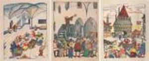 Szenen Aus Dem Mittelalter by Oskar Laske