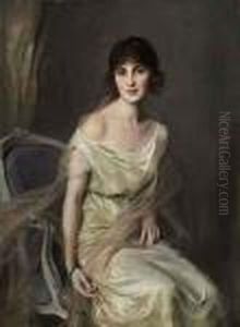 Portrait Of Dona Maria Mercedes De Alvear by Philip Alexius De Laszlo