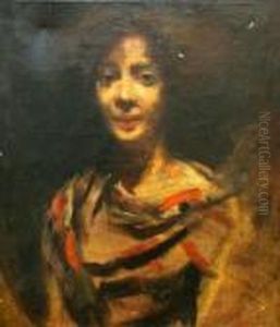 Portrait Of A Young Woman by Philip Alexius De Laszlo