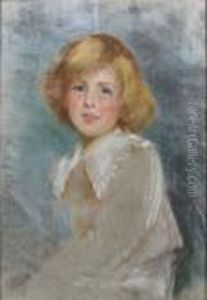 Portrait Sketch Of A Youngred-headed Boy by Philip Alexius De Laszlo