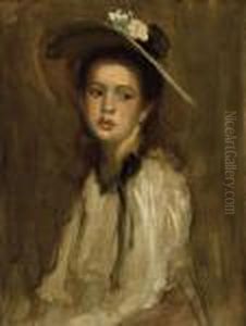 Portrait Of A Young Girl by Philip Alexius De Laszlo