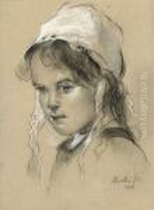 Study Of Young Girl by Philip Alexius De Laszlo
