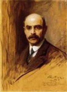 Man With A Moustache by Philip Alexius De Laszlo