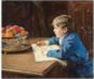 The Young Artist, Signed And Dated by Philip Alexius De Laszlo