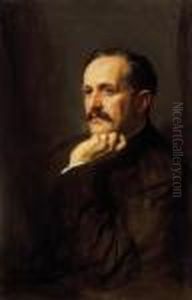 Portrait Of Marcell Laszlo by Philip Alexius De Laszlo