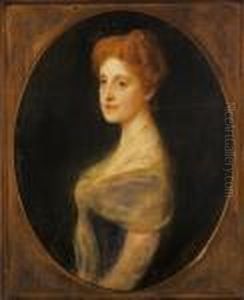 Portrait Of Woman (princess Maria Theresa ?) by Philip Alexius De Laszlo