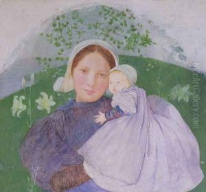 Mother and Child, c.1899 by Marianne Preindelsberger Stokes
