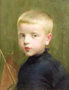 Portrait of a Boy with a Model Sailing Boat, 1893