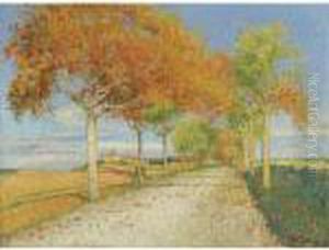 La Route De Cailhau by Achille Lauge
