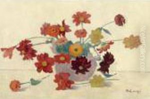 Bouquet De Fleurs by Achille Lauge