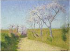 La Route De Limoux A Alete-les-bains by Achille Lauge