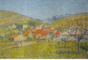 Les Toits Rouges Pres De Collioure by Achille Lauge